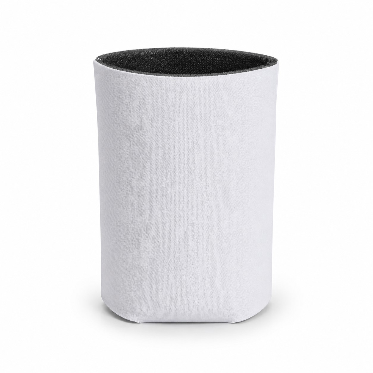White Neoprene Beverage Can Sleeve — view 2