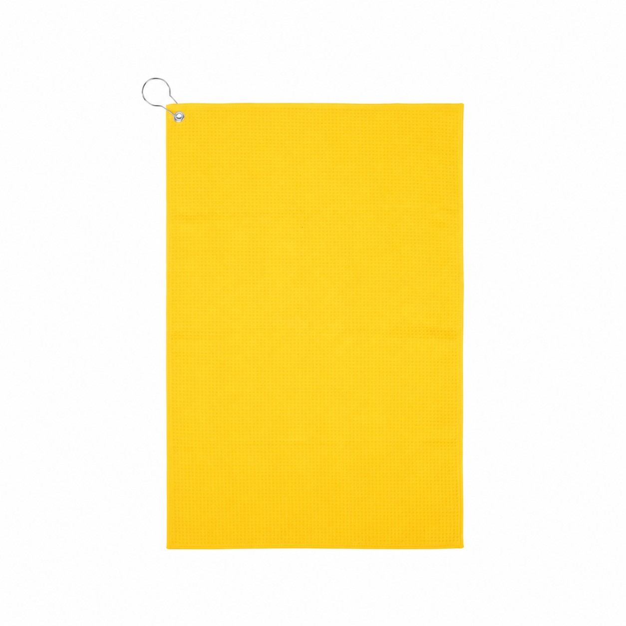 16" Waffle Golf Towel — Yellow