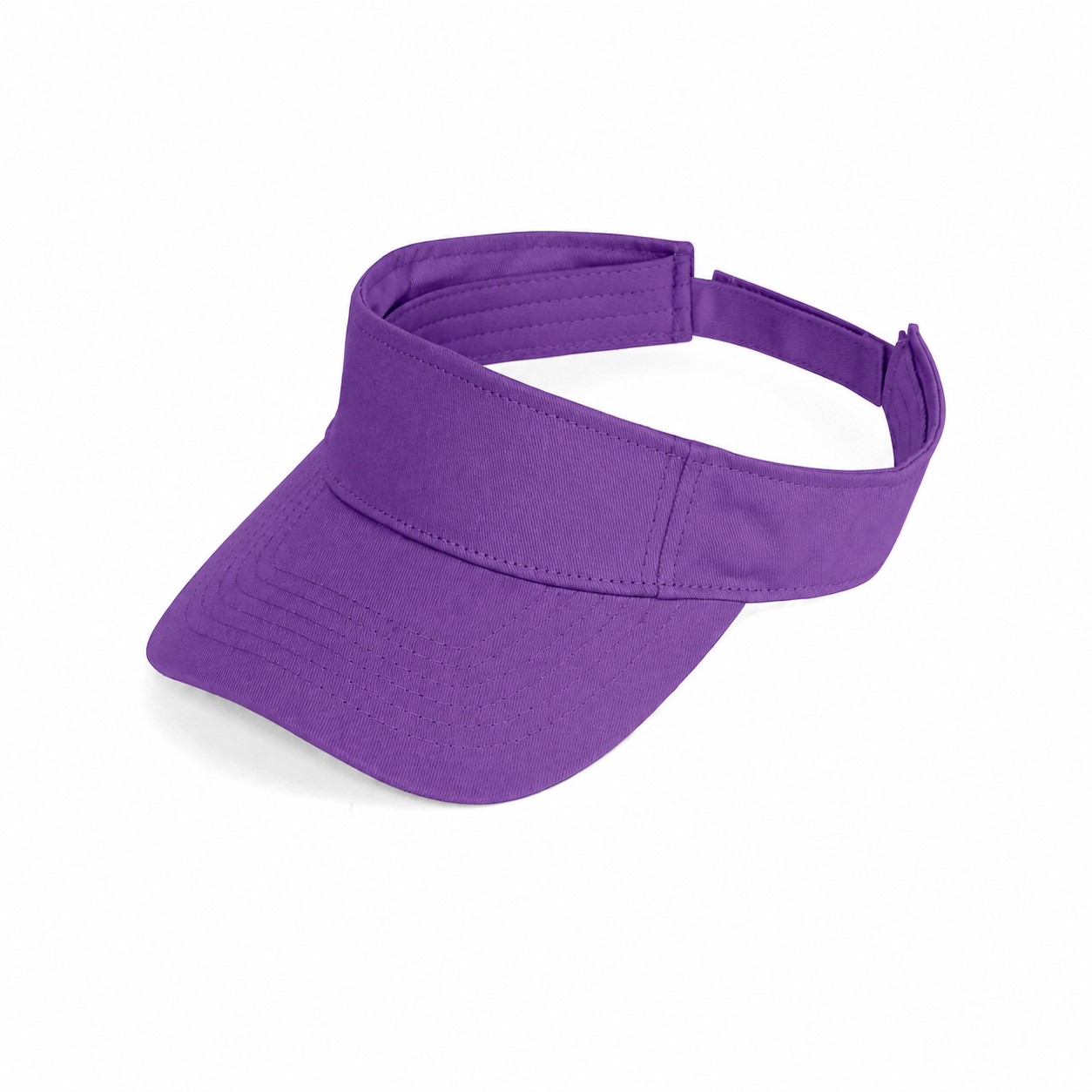 Cotton Baseball Sun Visor — Purple