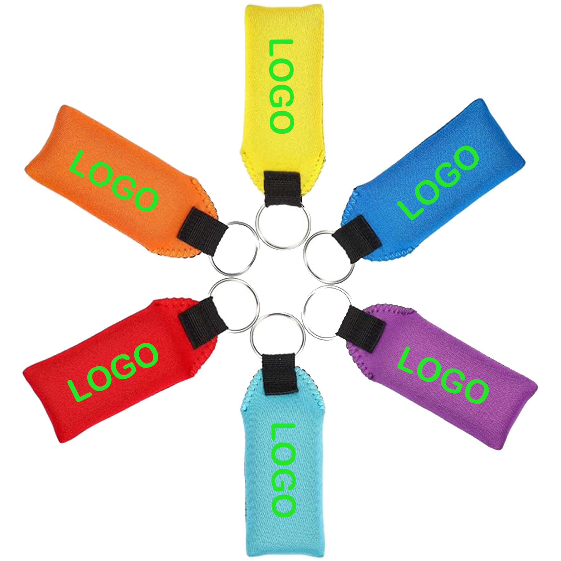 Buoyant Rubber Keychain Fob