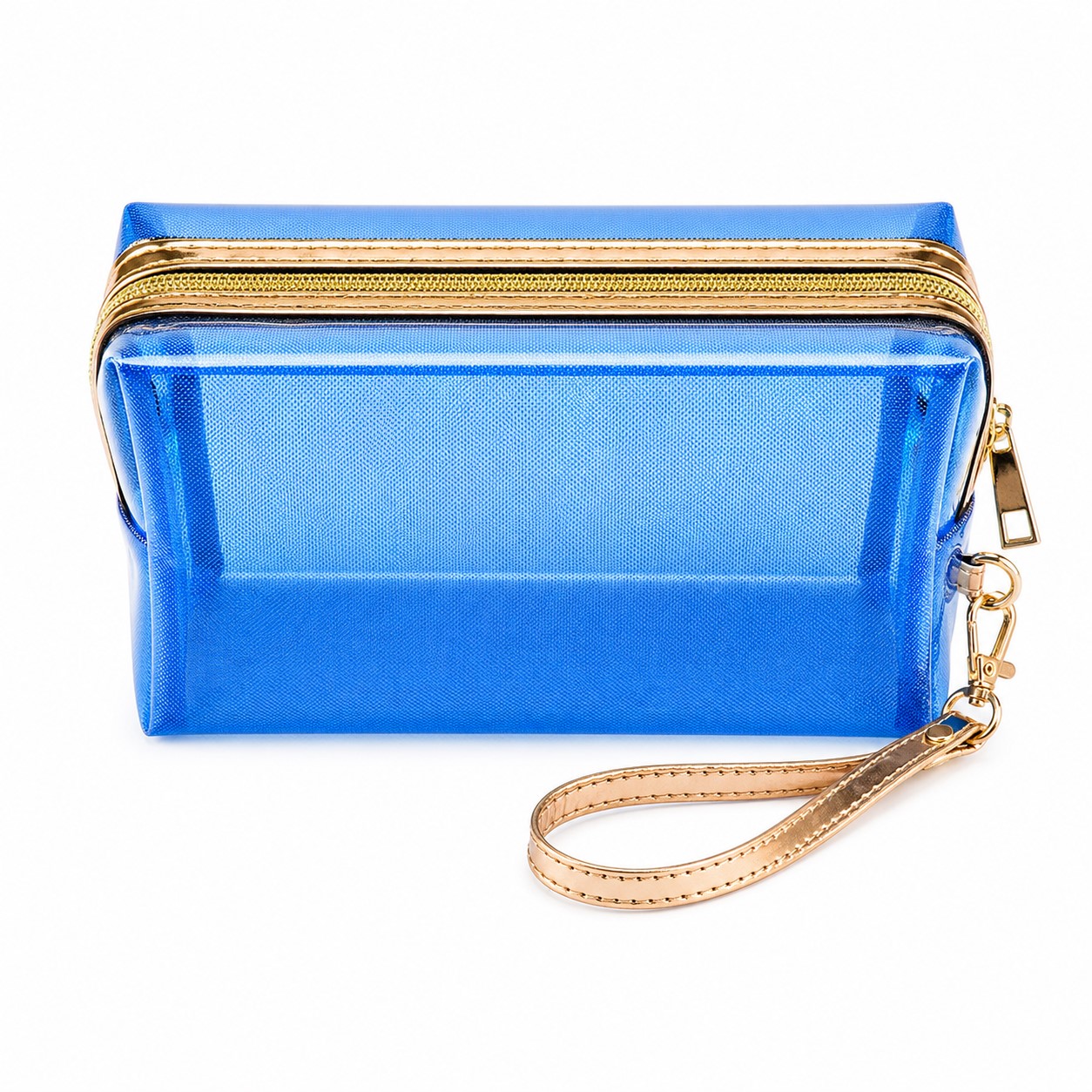 Transparent PVC Wrist Strap Cosmetic Bag — view 2