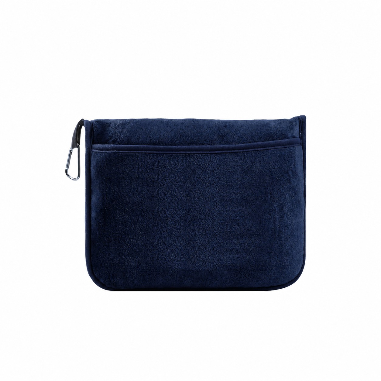 Plush Travel Blanket Pillow Set — Navy Blue