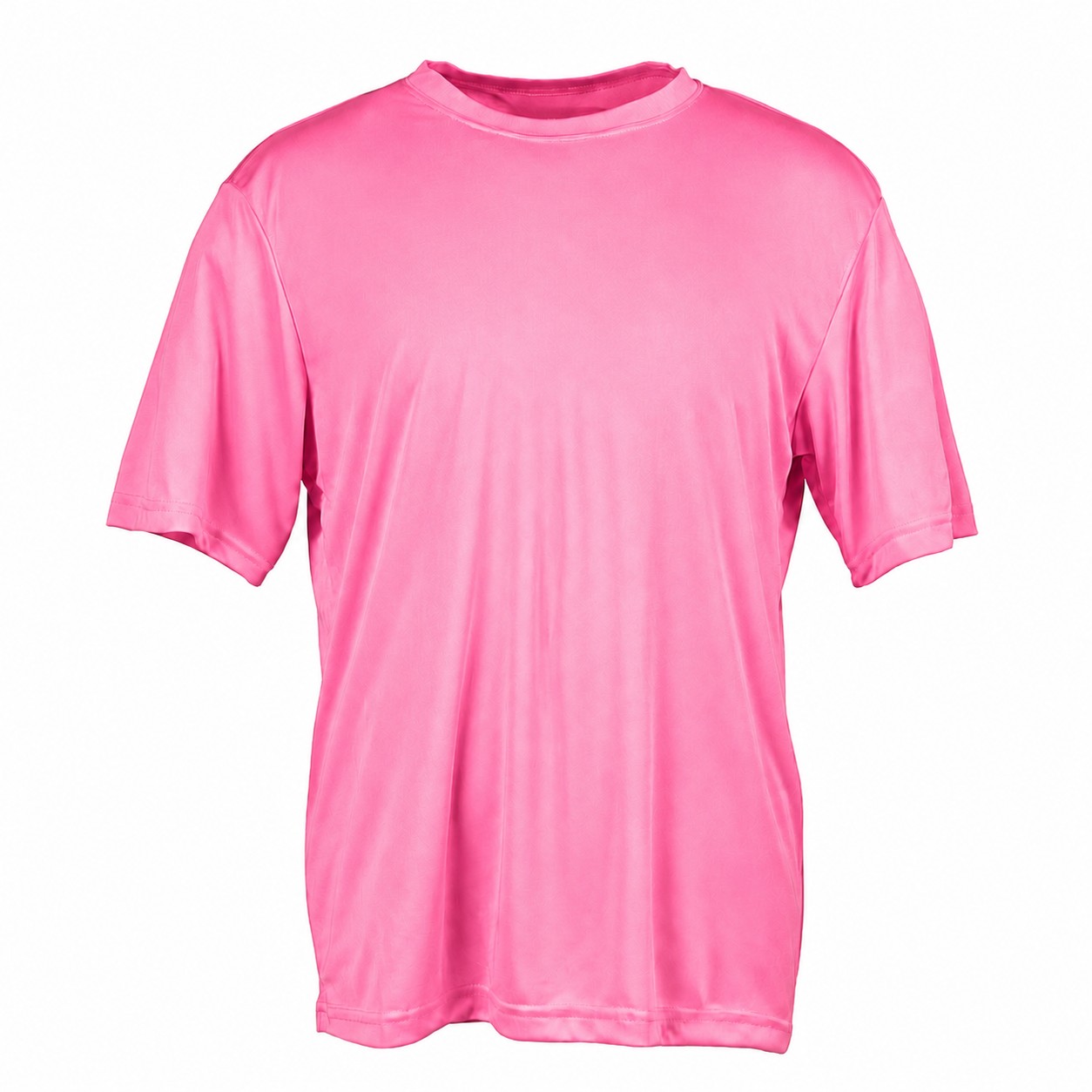 Men's Polyester Athletic T-Shirt — Pink