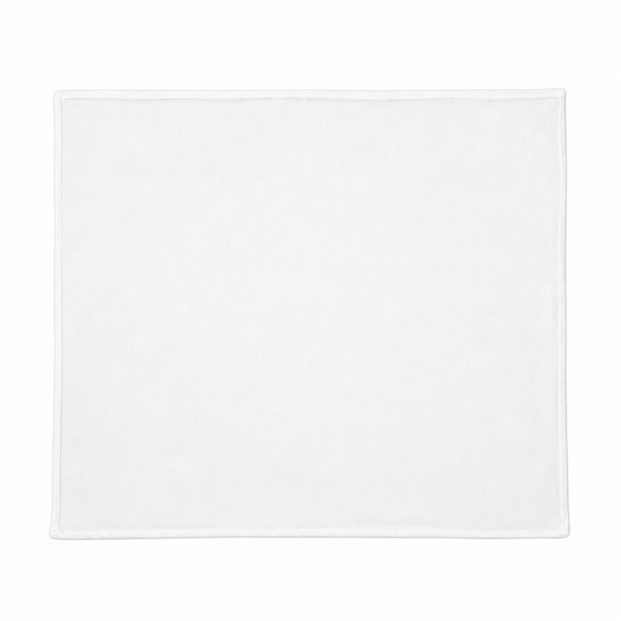 240GSM Flannel Throw Blanket — Clear White