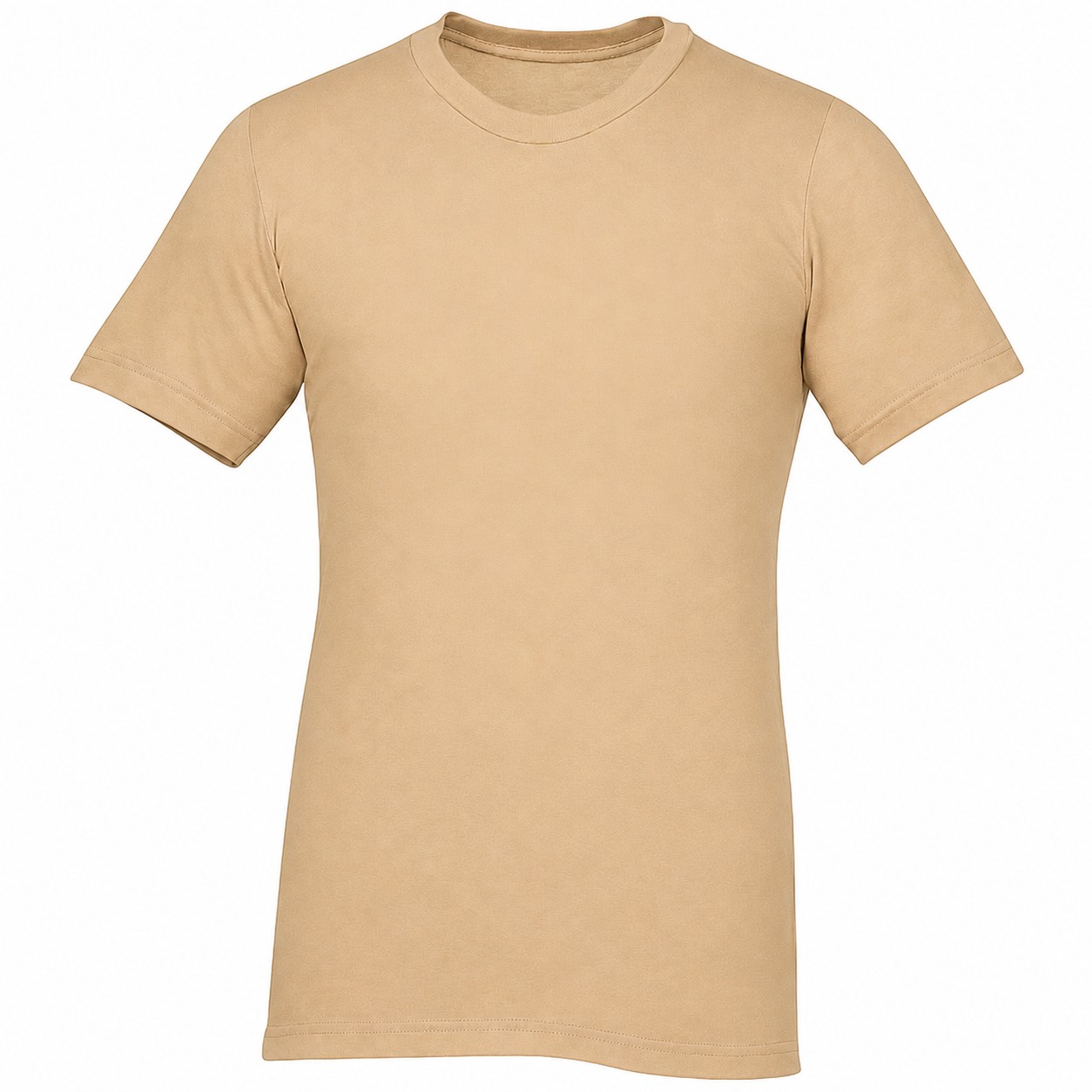 Men's Fitted Fine Jersey Shirt — Tan Beige