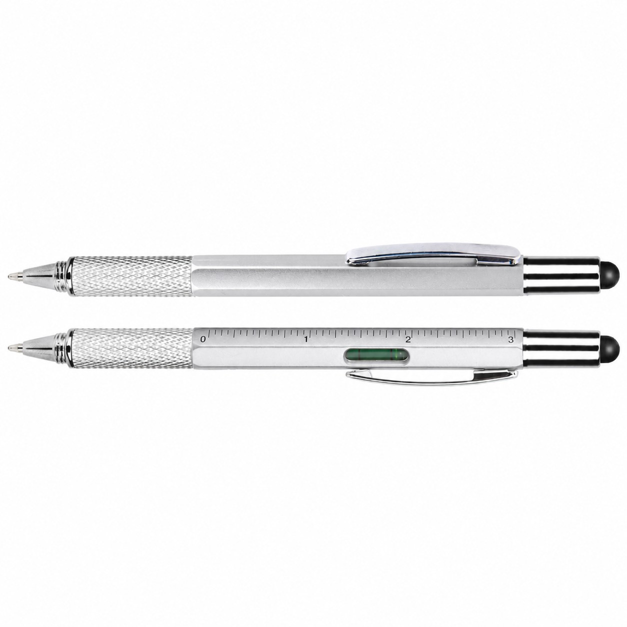 Ruler Stylus ABS Tool Pen — Silver