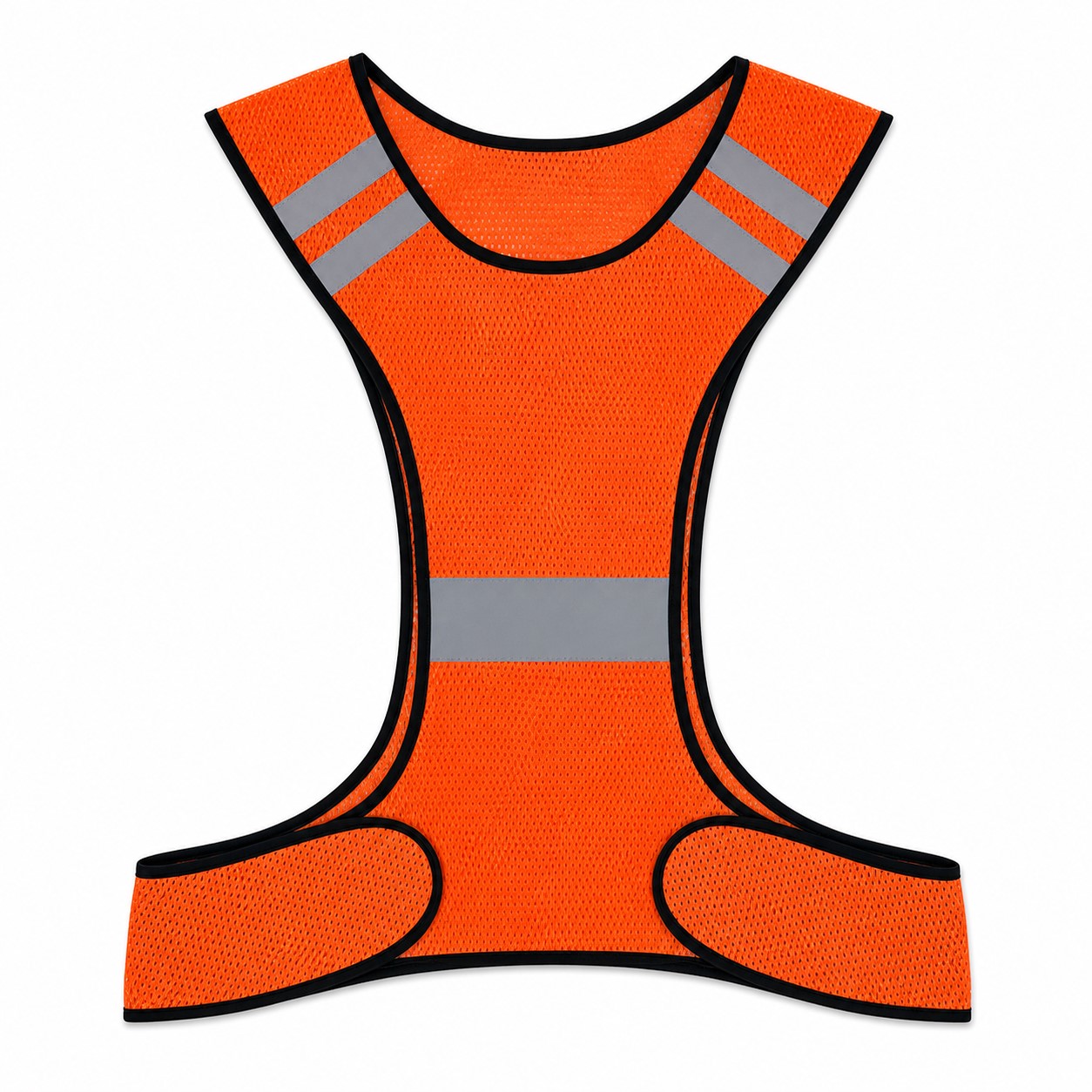 Wide Reflective Polyester Mesh Running Vest — view 2