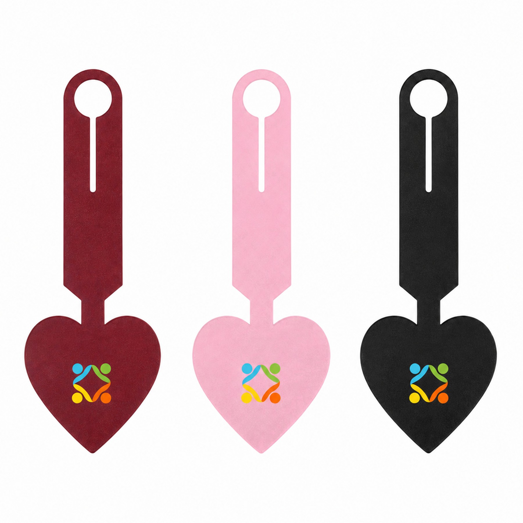 Heart Shaped PU Luggage Tag With Window — view 1