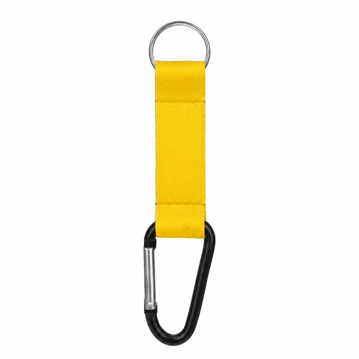Pocket Lanyard Carabiner Keyring Strap — Yellow