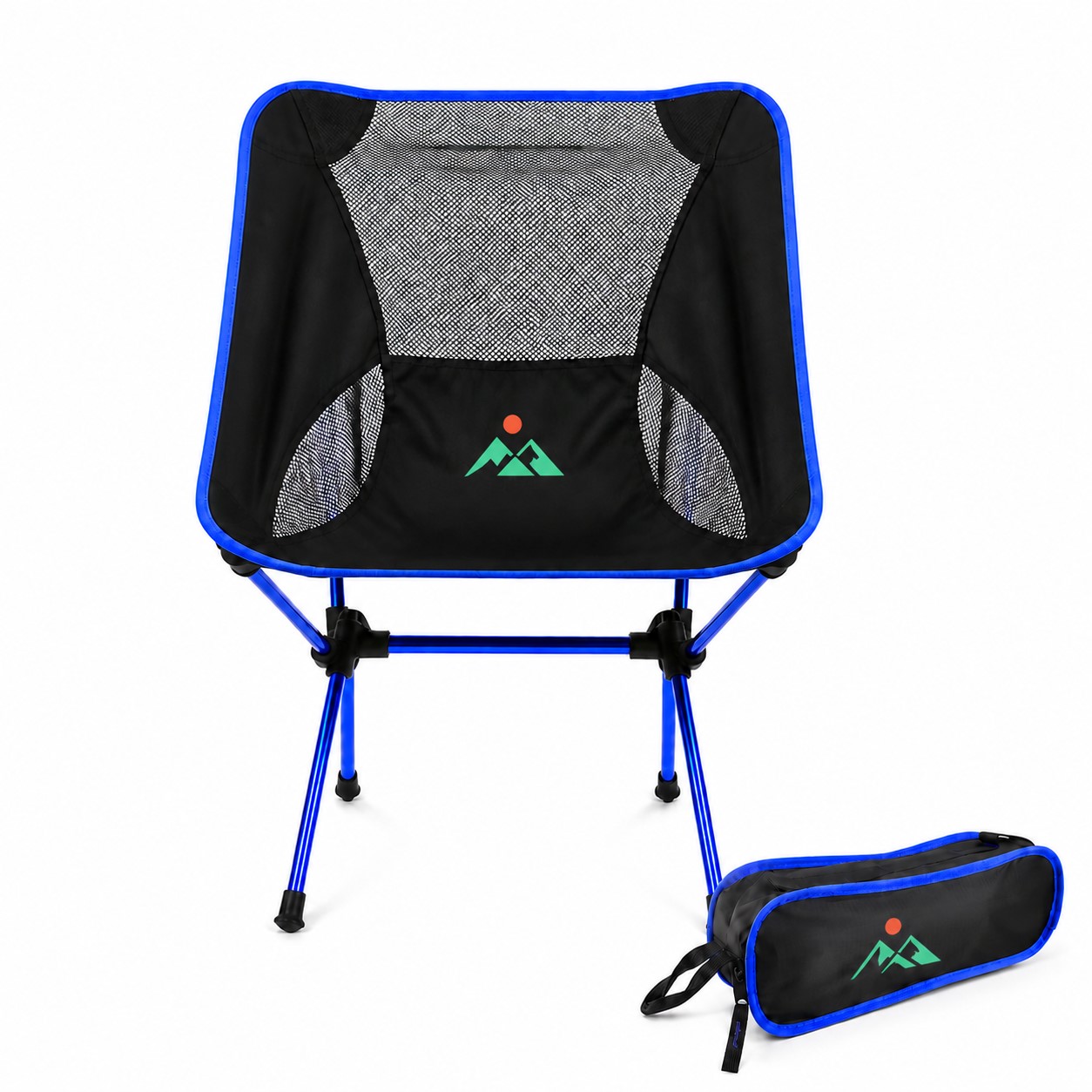 Mesh Folding Camp Chair And Carry Bag