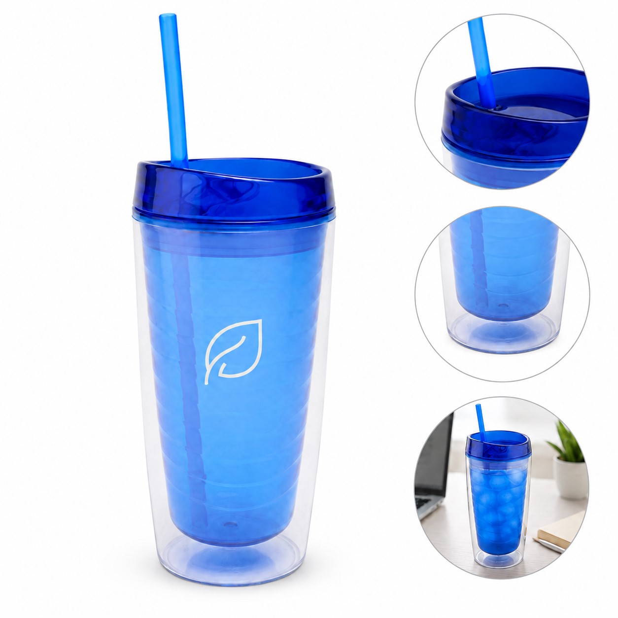 Stainless Steel Travel Tumbler With Straw