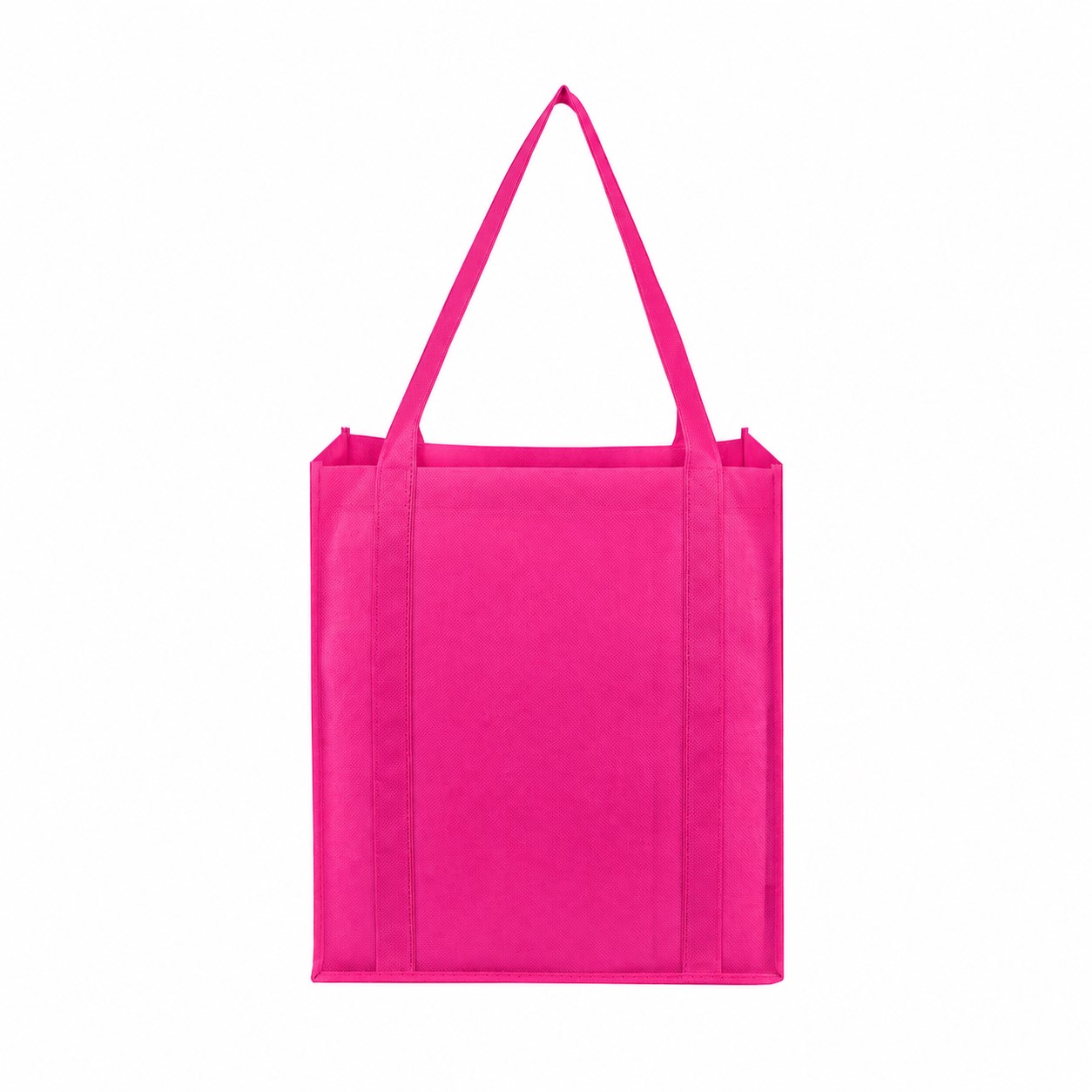 Grocery Reinforced Handles Tote Bag — Fuchsia Pink