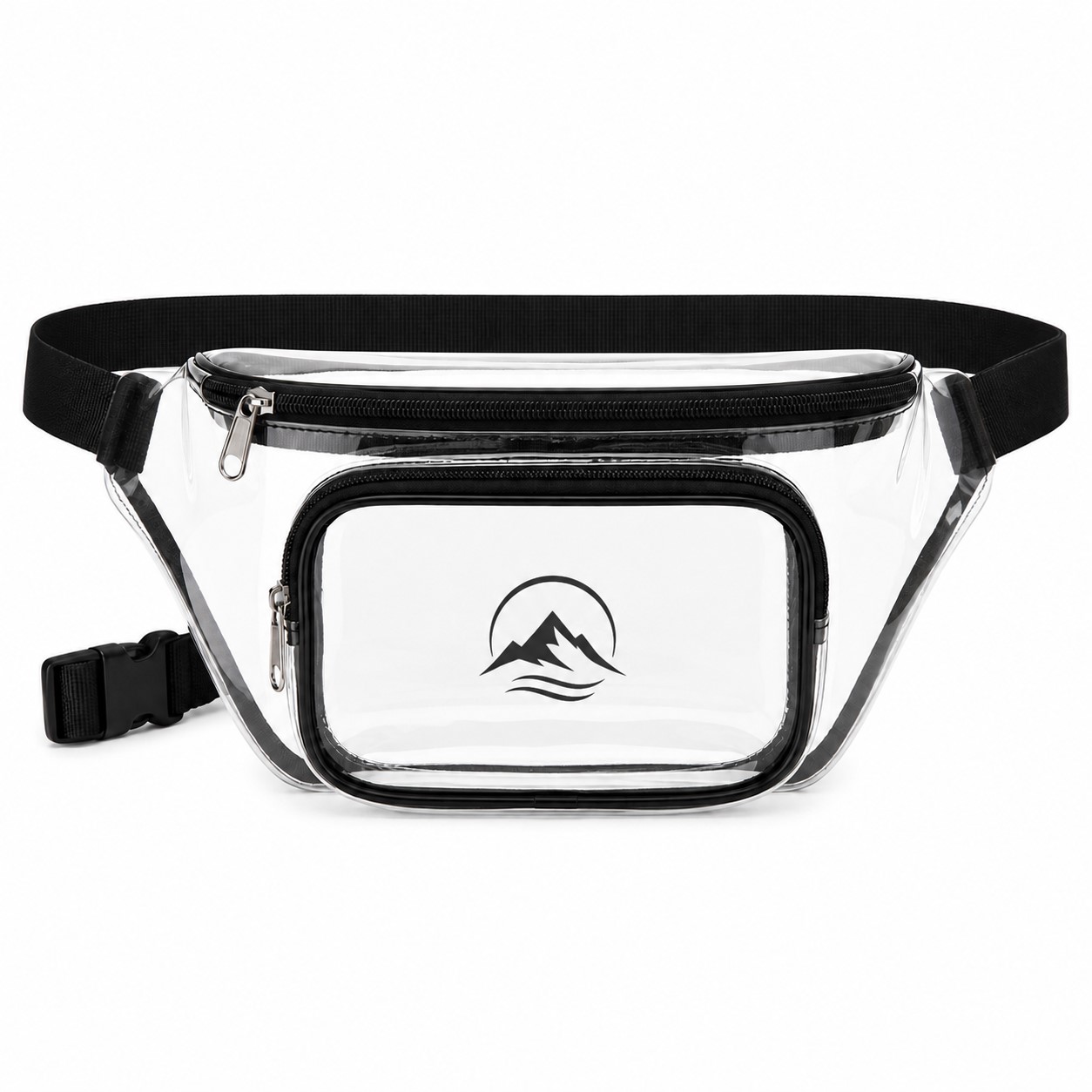 Transparent PVC Two Pocket Fanny Pack