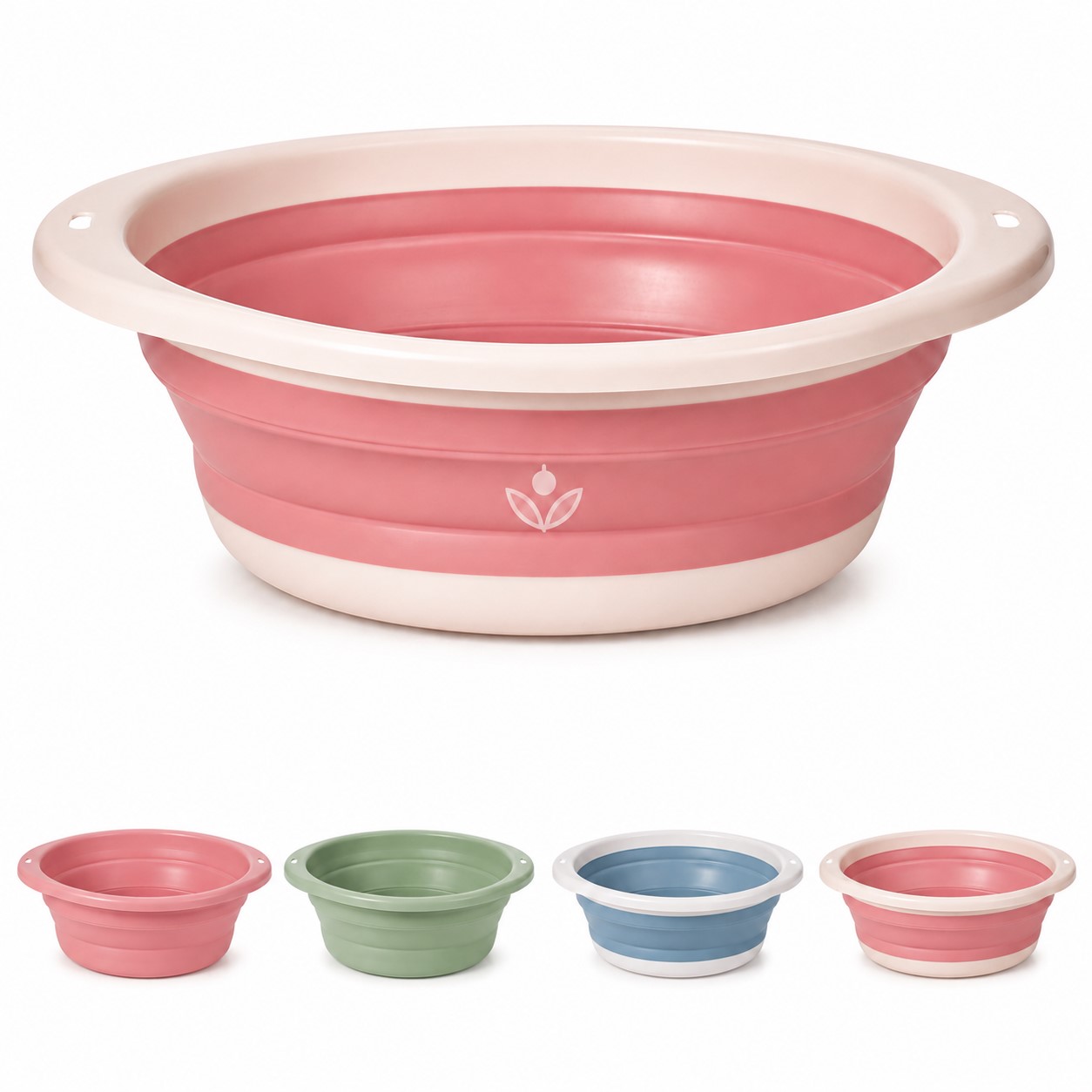 Round PP TPR Collapsible Washing Basin