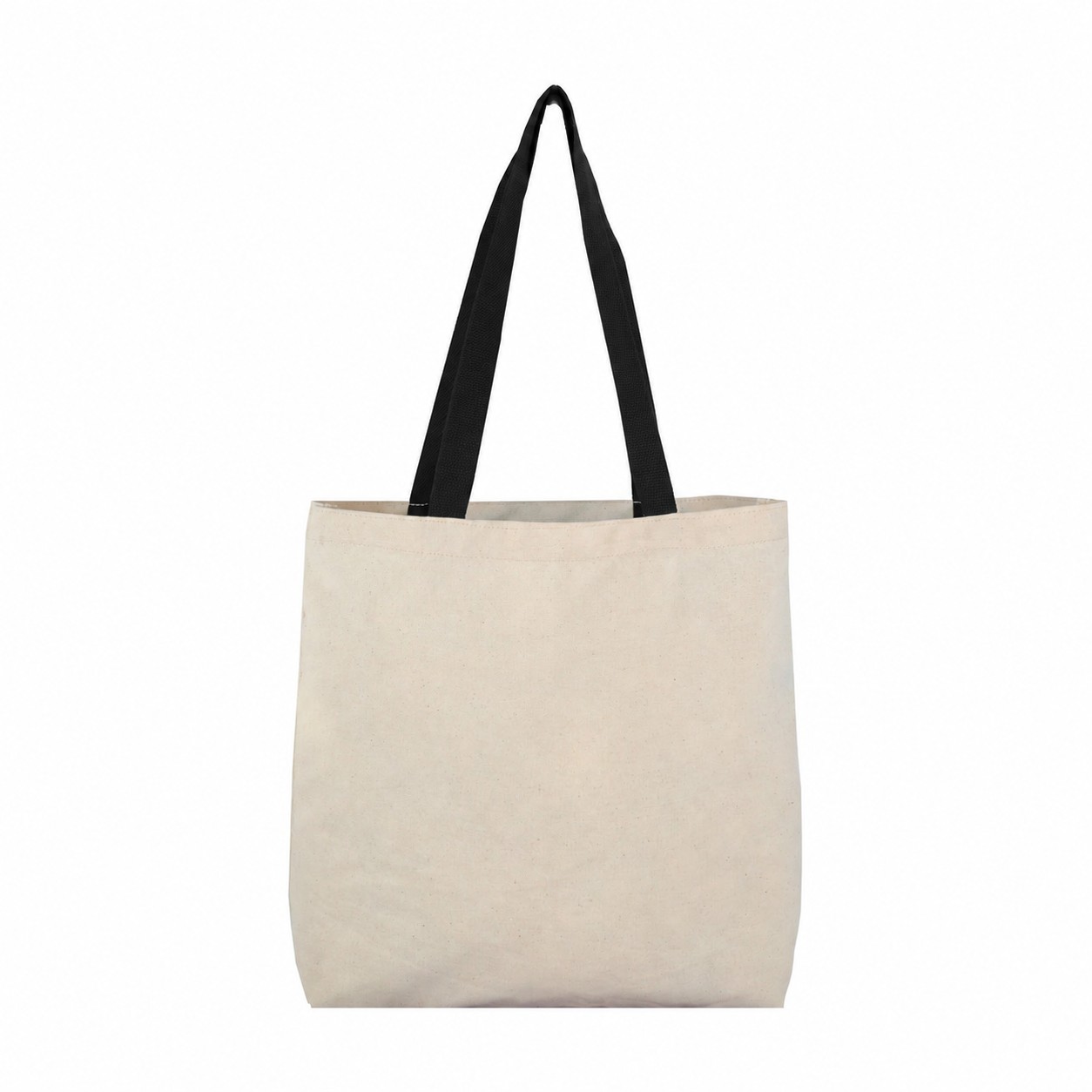 Cotton Color Tote Bag — Black