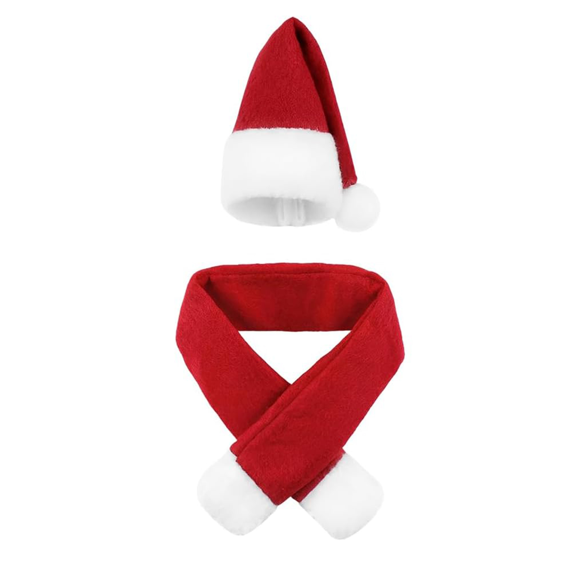 Santa Wine Bottle Hat Scarf — view 2