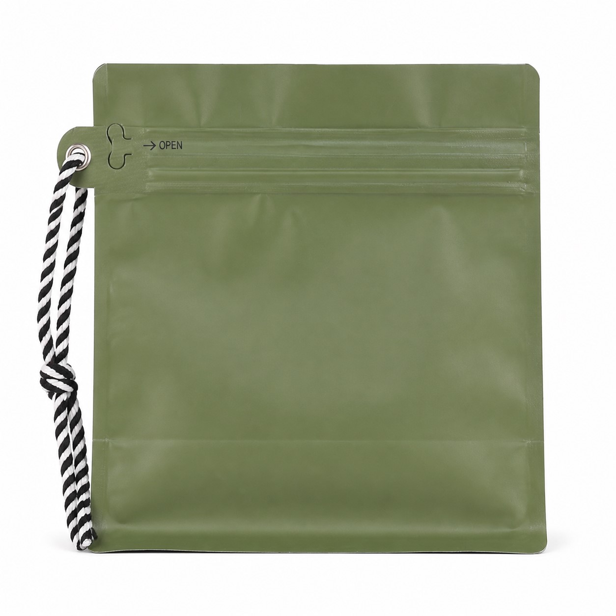 8 Oz Hanging Rope Zipper Coffee Pouch — view 2