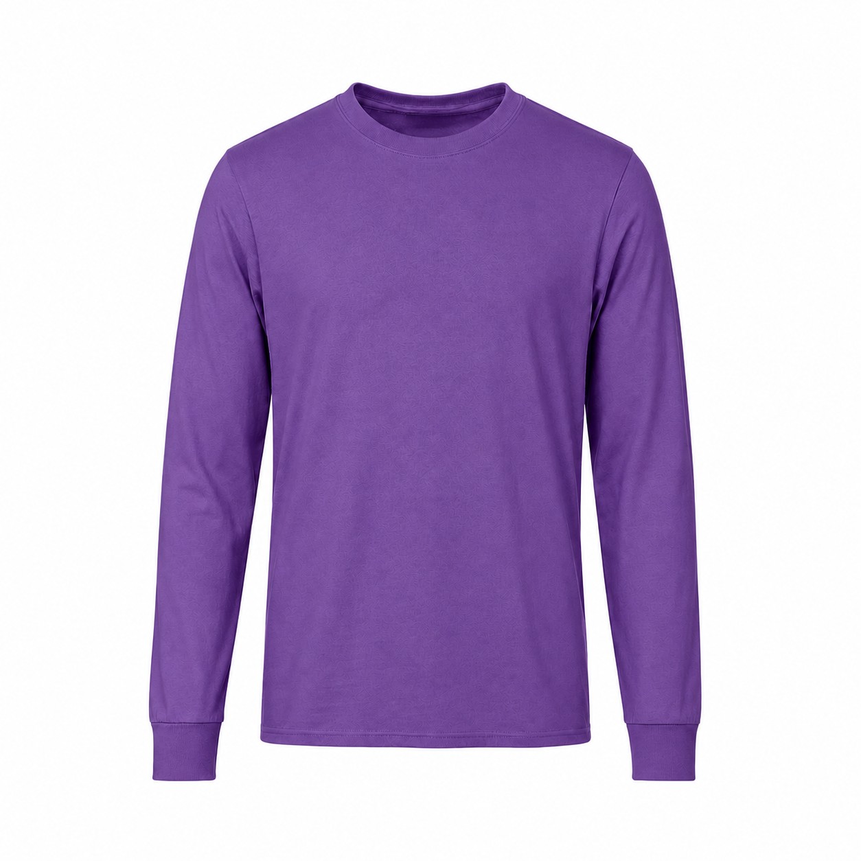 Blend Long Sleeve Crewneck Shirt — Purple
