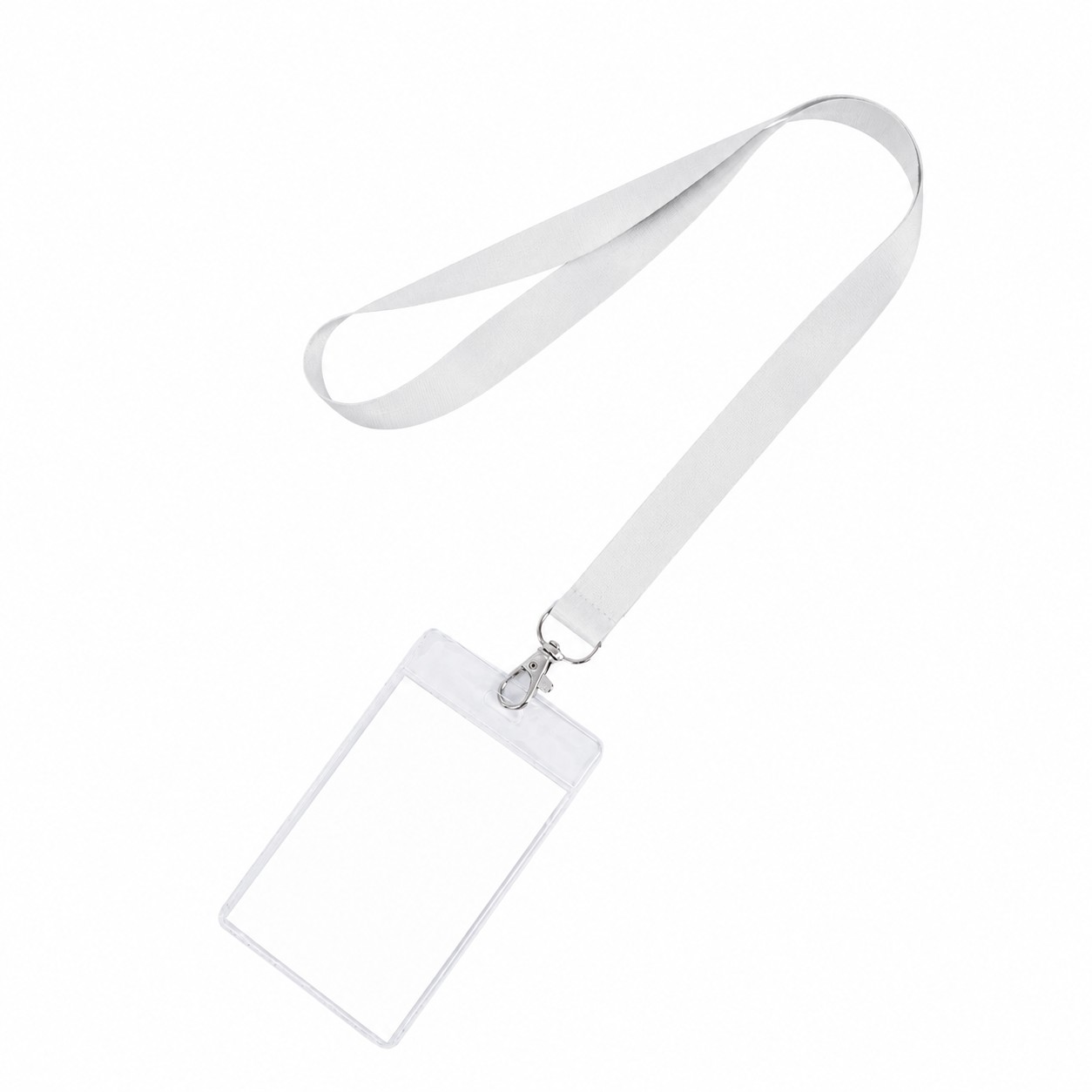 Clear Badge Holder Polyester Lanyard — view 2