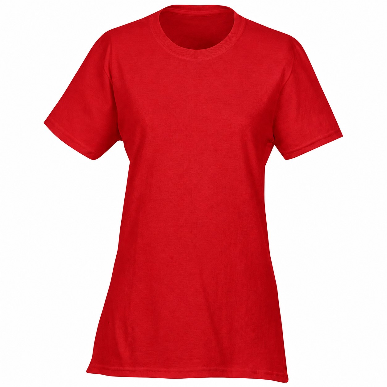Ladies Blend Short Sleeve Tee — Red