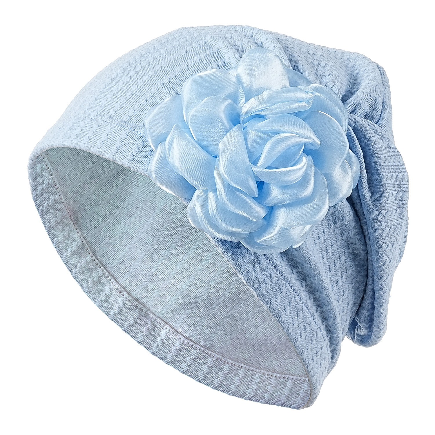Polyester Floral Side Turban Hat — view 2