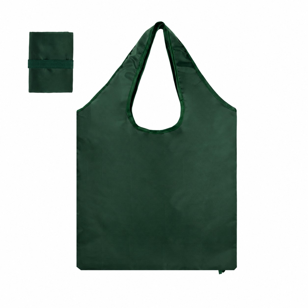 210T Polyester Tote Bag — Forest Green