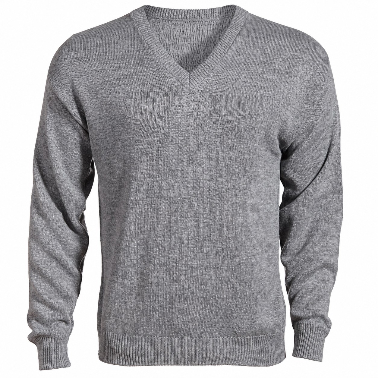Women's Long Sleeve V-Neck Cotton Blend Shirt — view 2