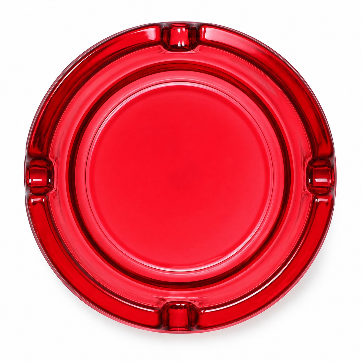 Four Rest Round Glass Ashtray — view 2