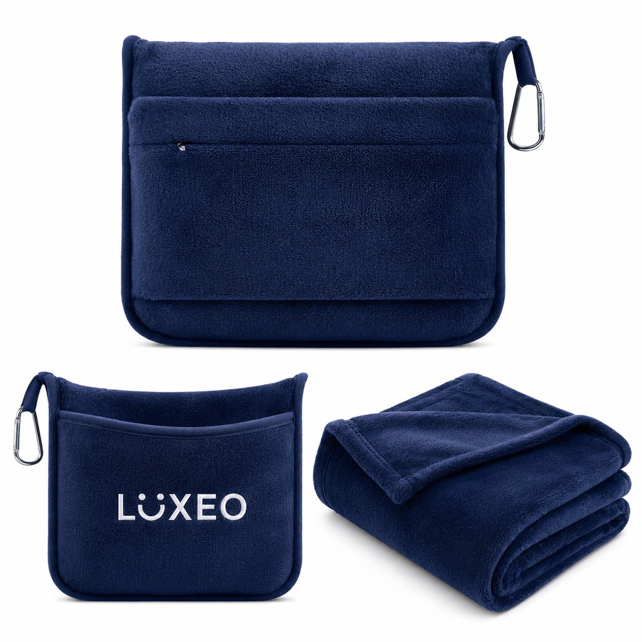 Plush Travel Blanket Pillow Set