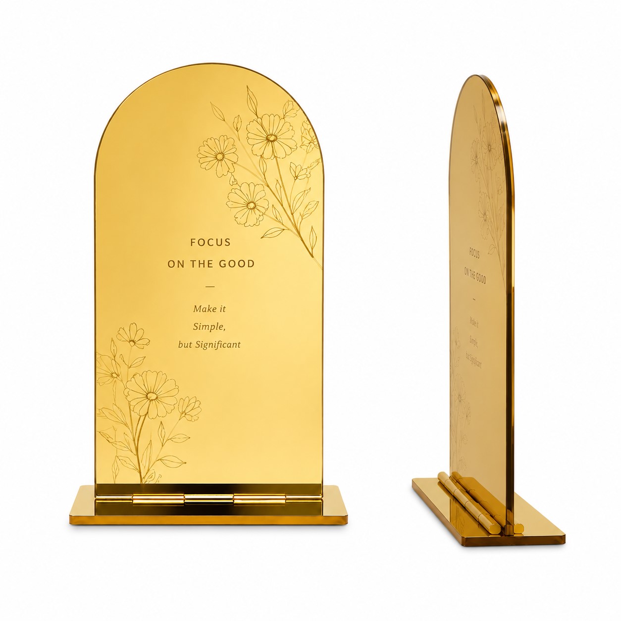 Double Sided Acrylic Table Sign Holder