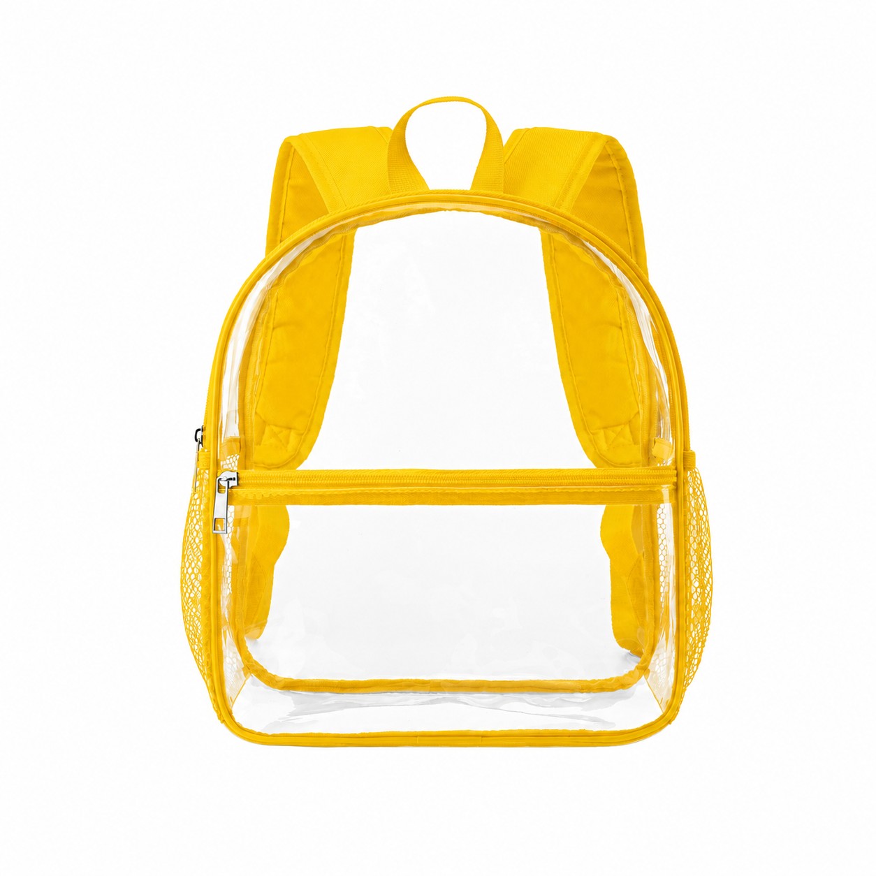 Wide Strap Clear Backpack — Yellow