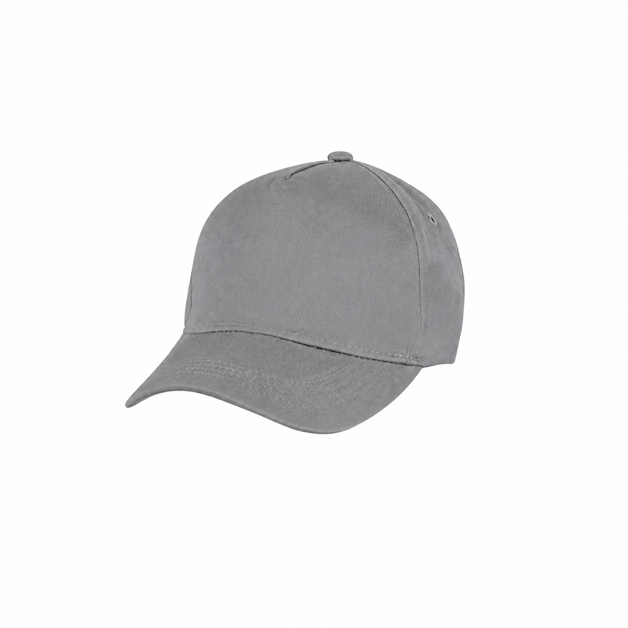 Five Panel Cotton Polyester Cap — Gray