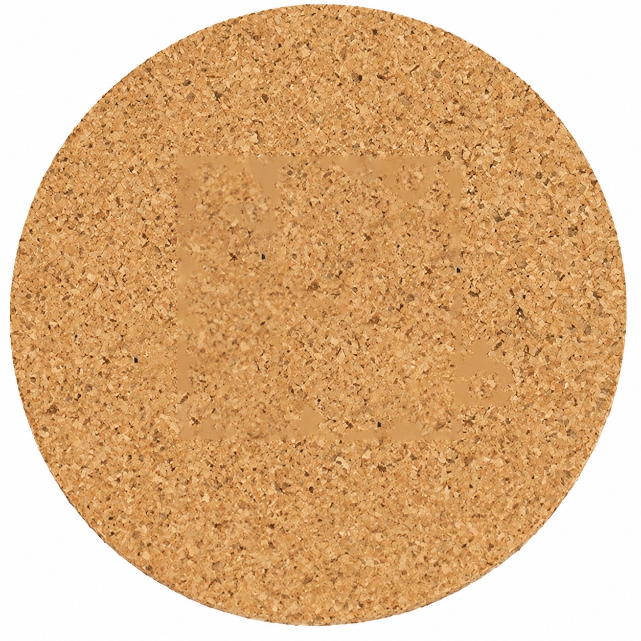 Four Inch Round Cork Drink Coaster — view 2