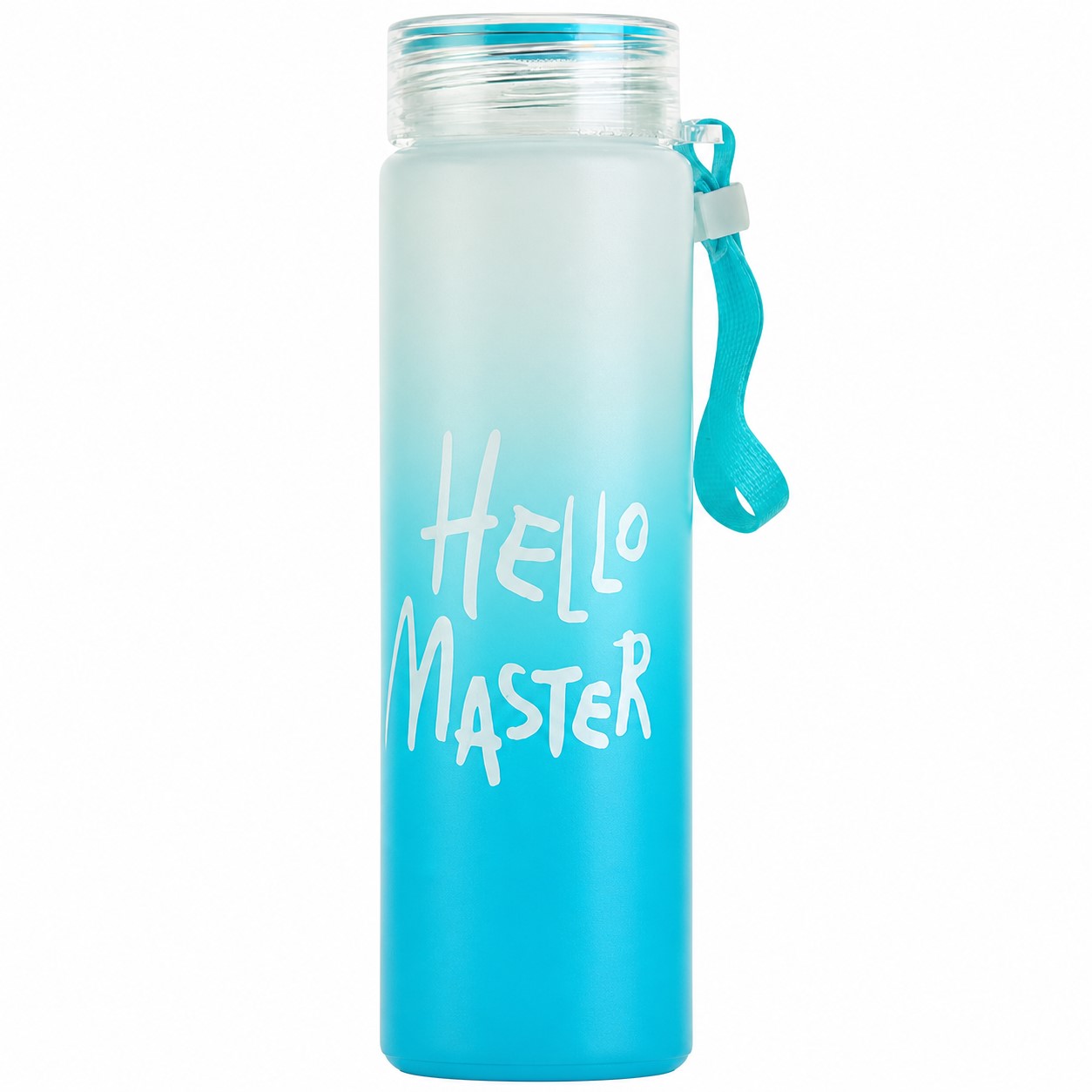 Gradient Polypropylene Drink Bottle With Wrist Strap — view 2