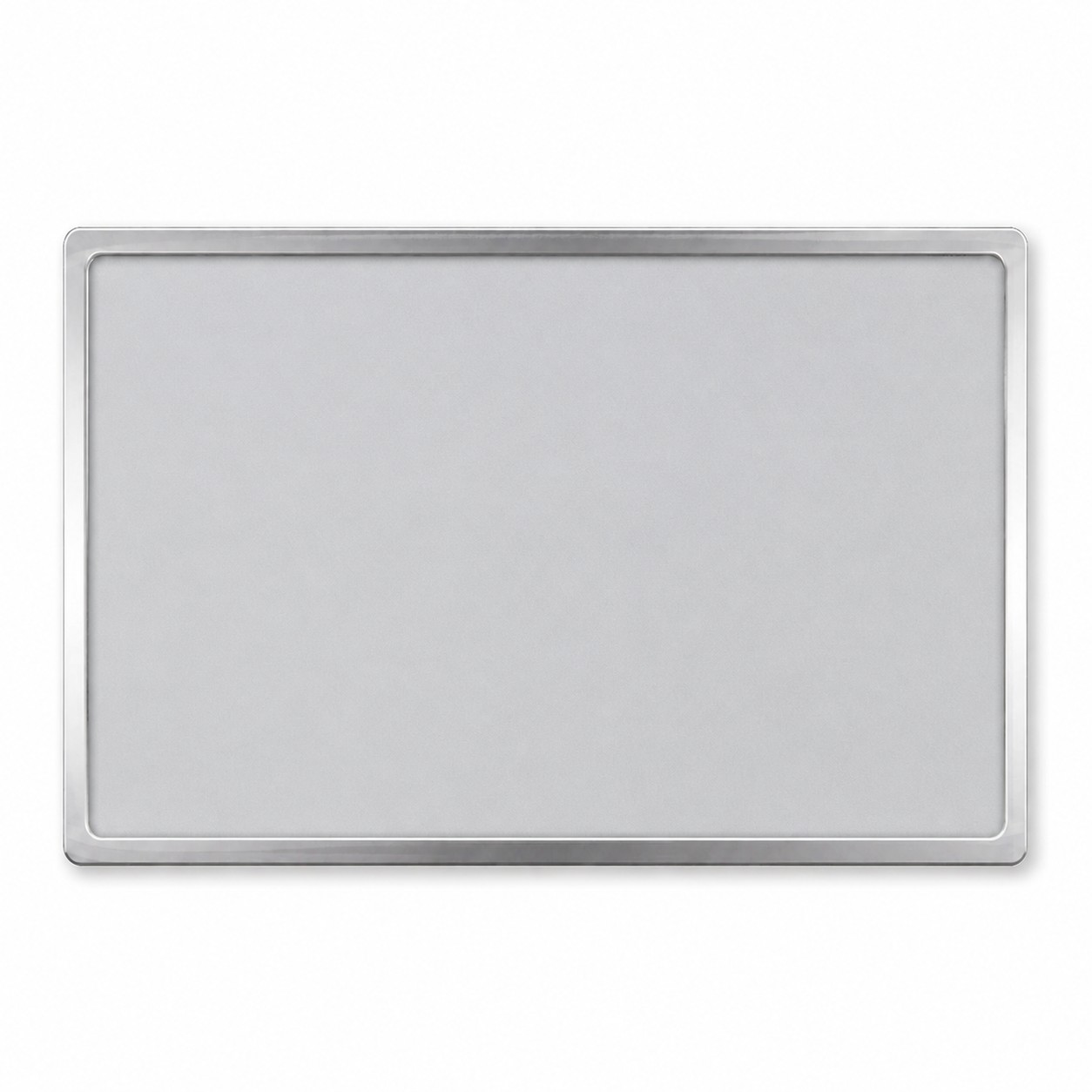 Rectangle Epoxy Dome Lapel Pin — Silver
