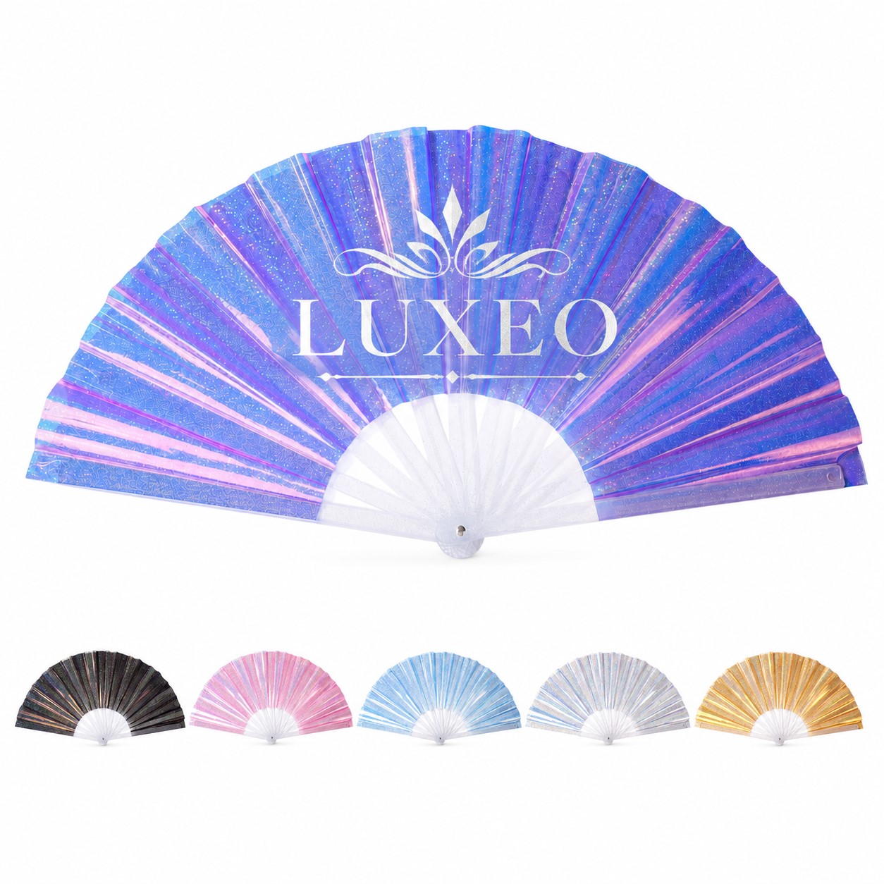 Large Iridescent TPU Clack Hand Fan