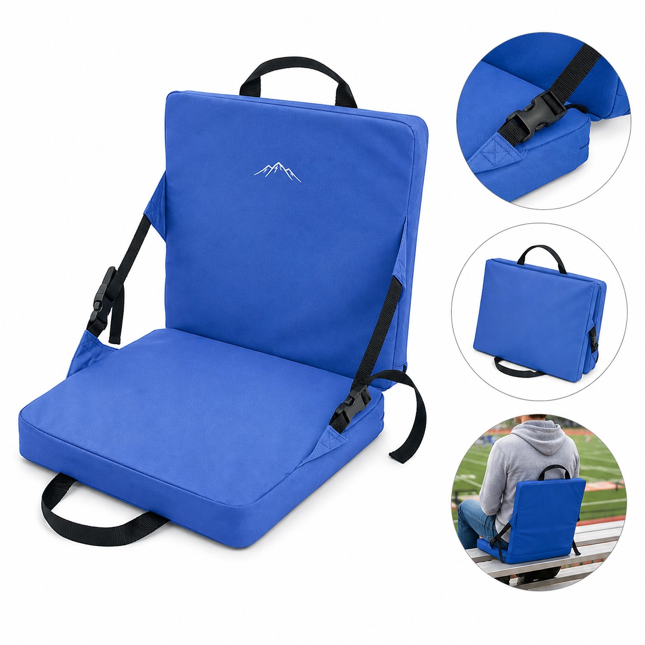 Folding Polyester Foam Stadium Seat