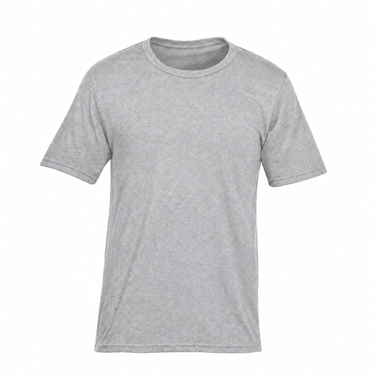 Blend Cotton Polyester Tee — Silver