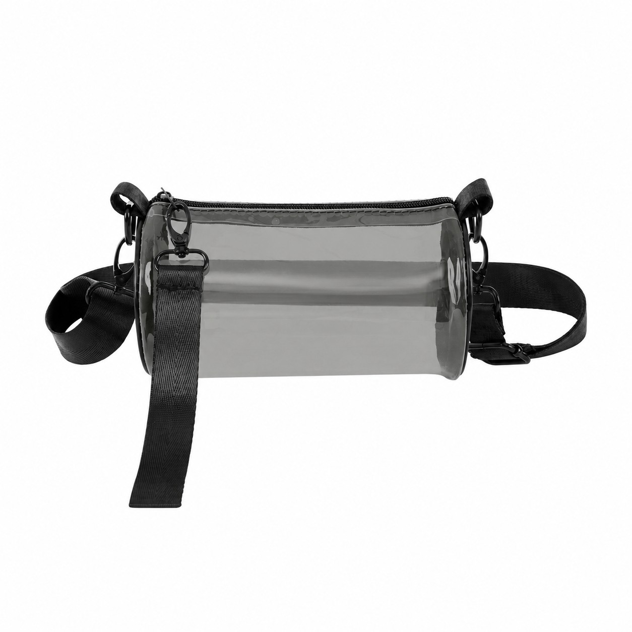 PVC Colorful Crossbody Sling Bag — Smoky Gray