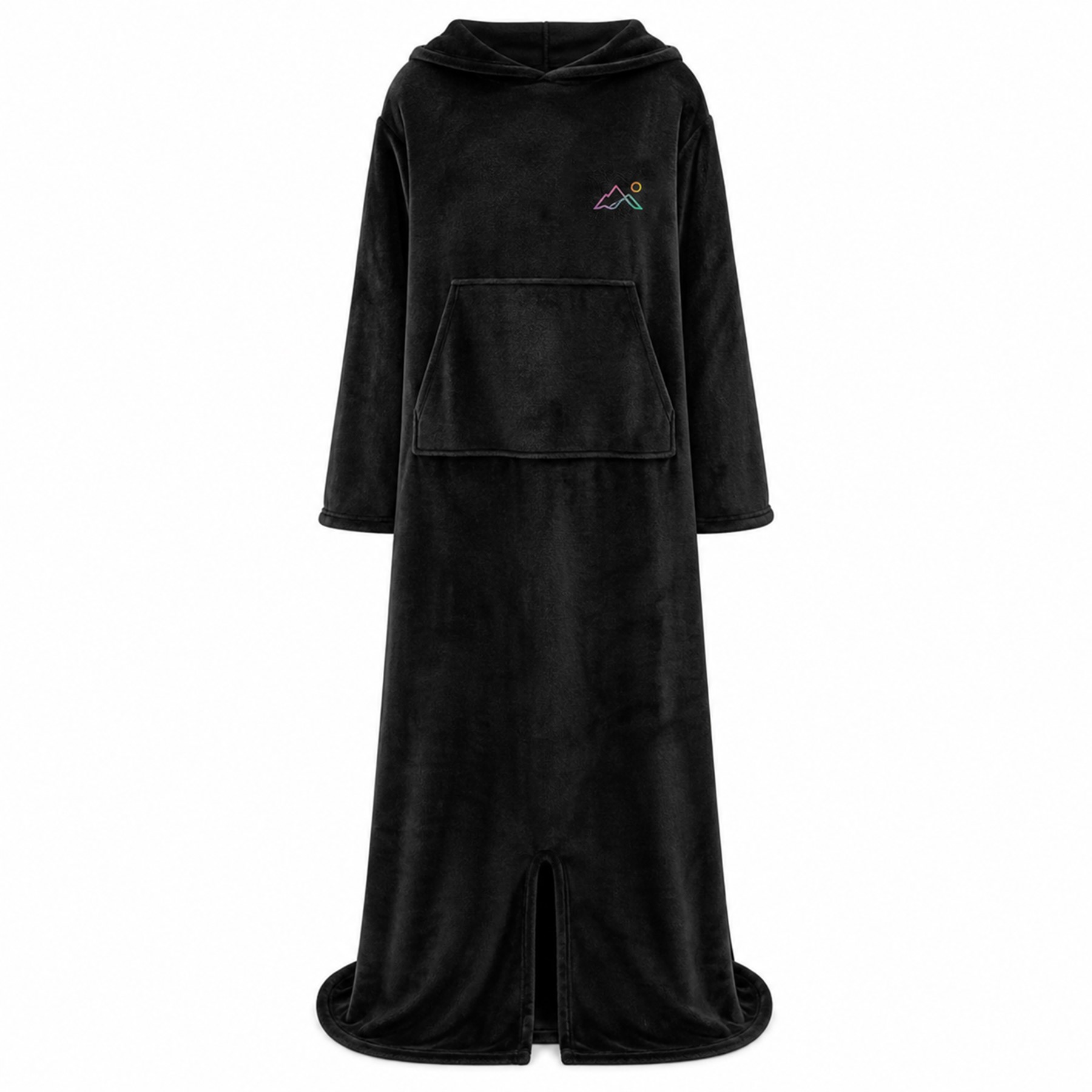 Wearable Coral Fleece Hooded Blanket