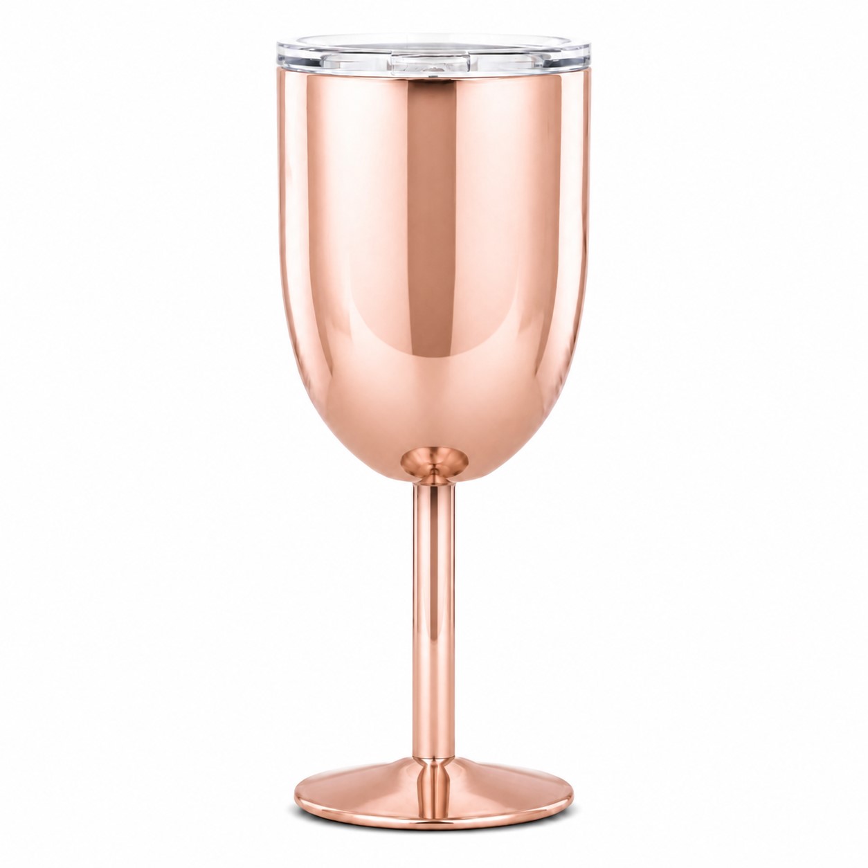 10 Oz Stainless Steel Insulated Wine Goblet — Rose Gold