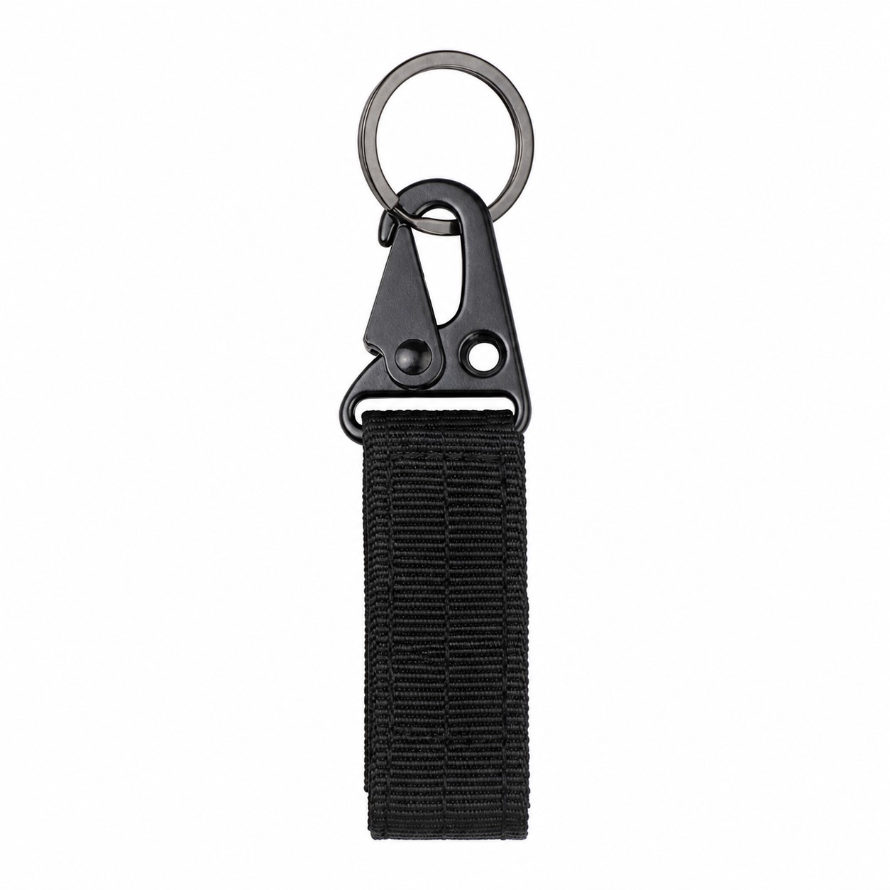 Nylon Webbing Key Fob With Metal Hook — view 2