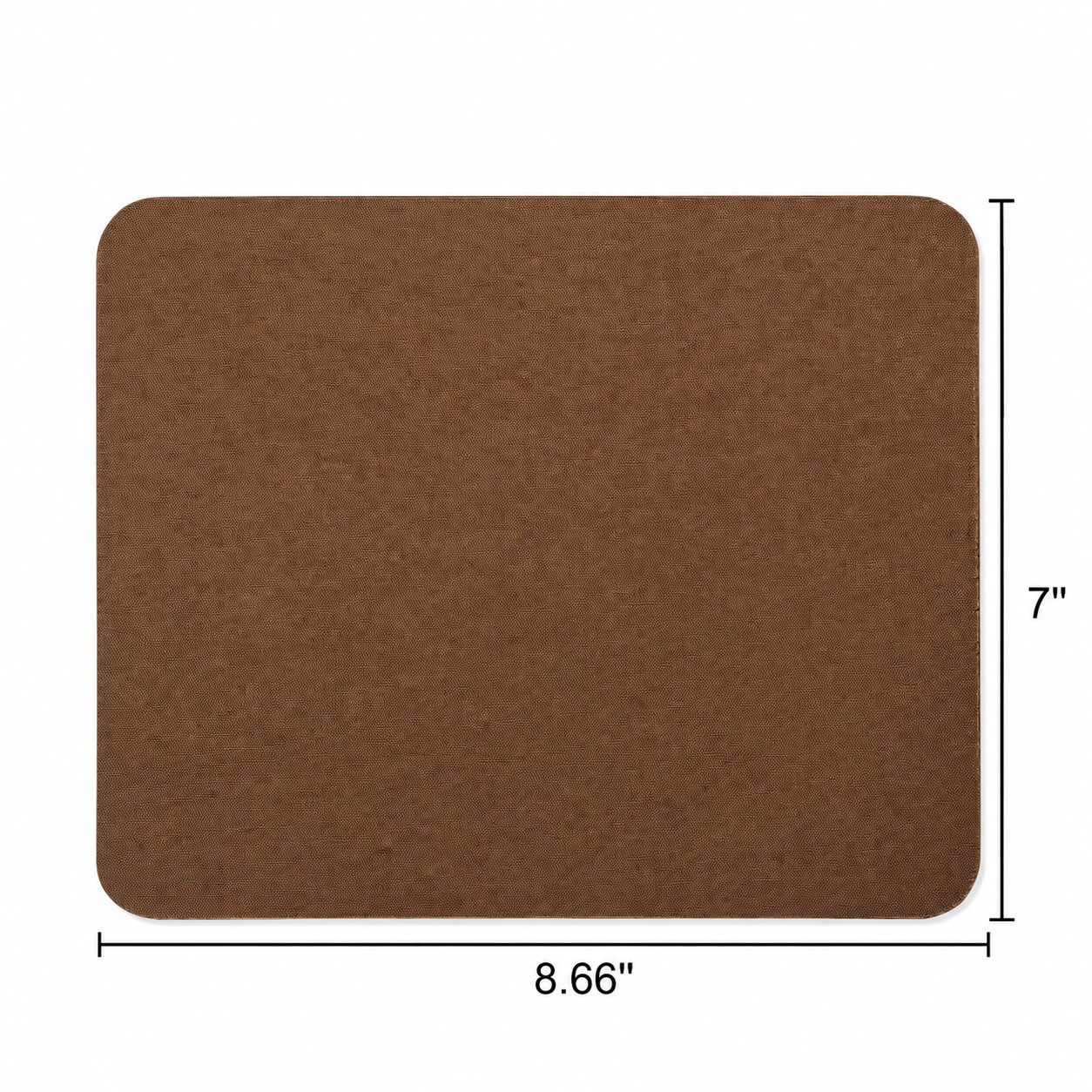 Thin Fabric Mouse Pad With Rubber Base — Bronze Gold