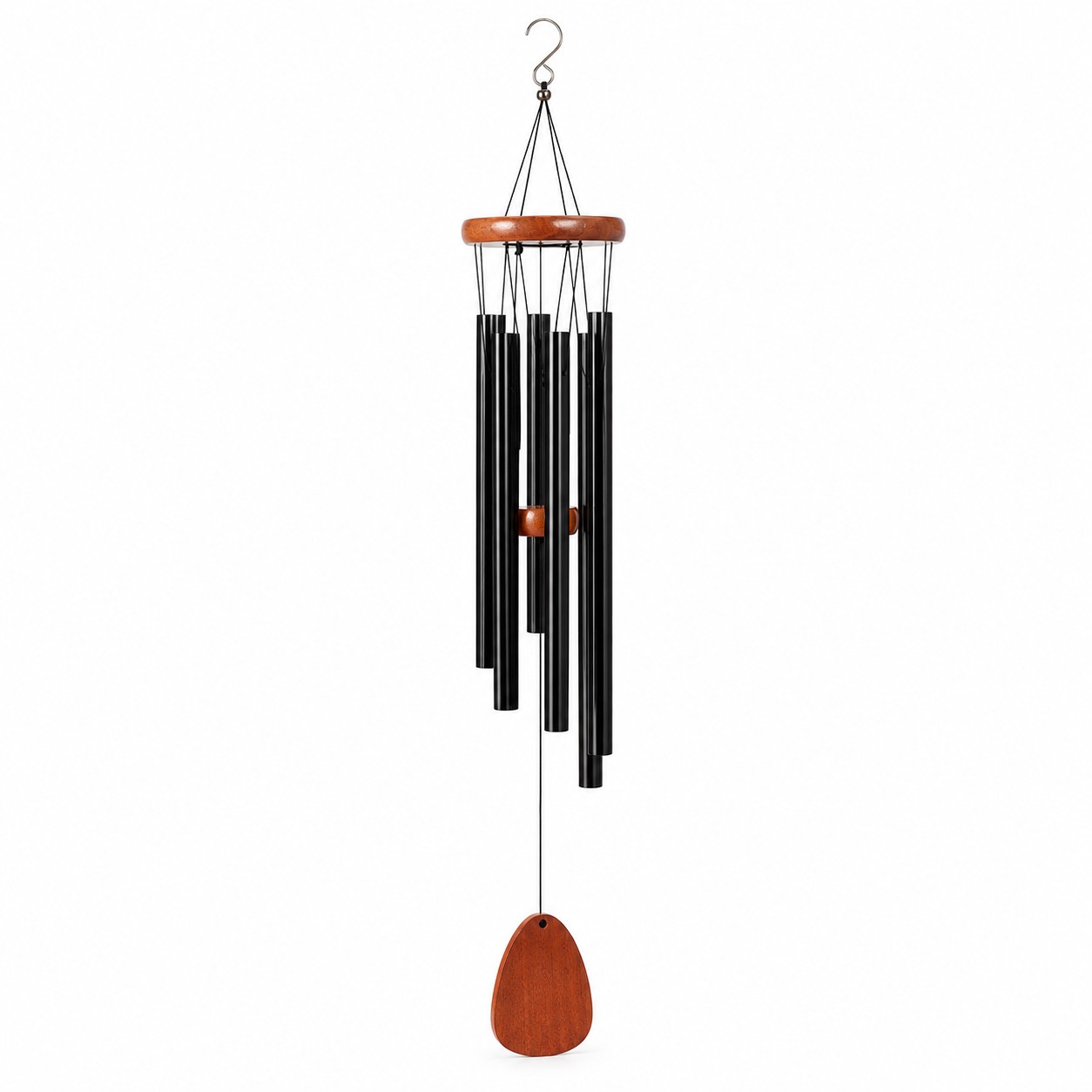 Six Tube Pine Aluminum Wind Chime — view 2