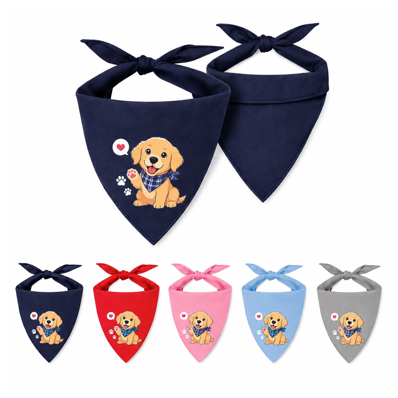 Cotton Triangle Pet Bandana