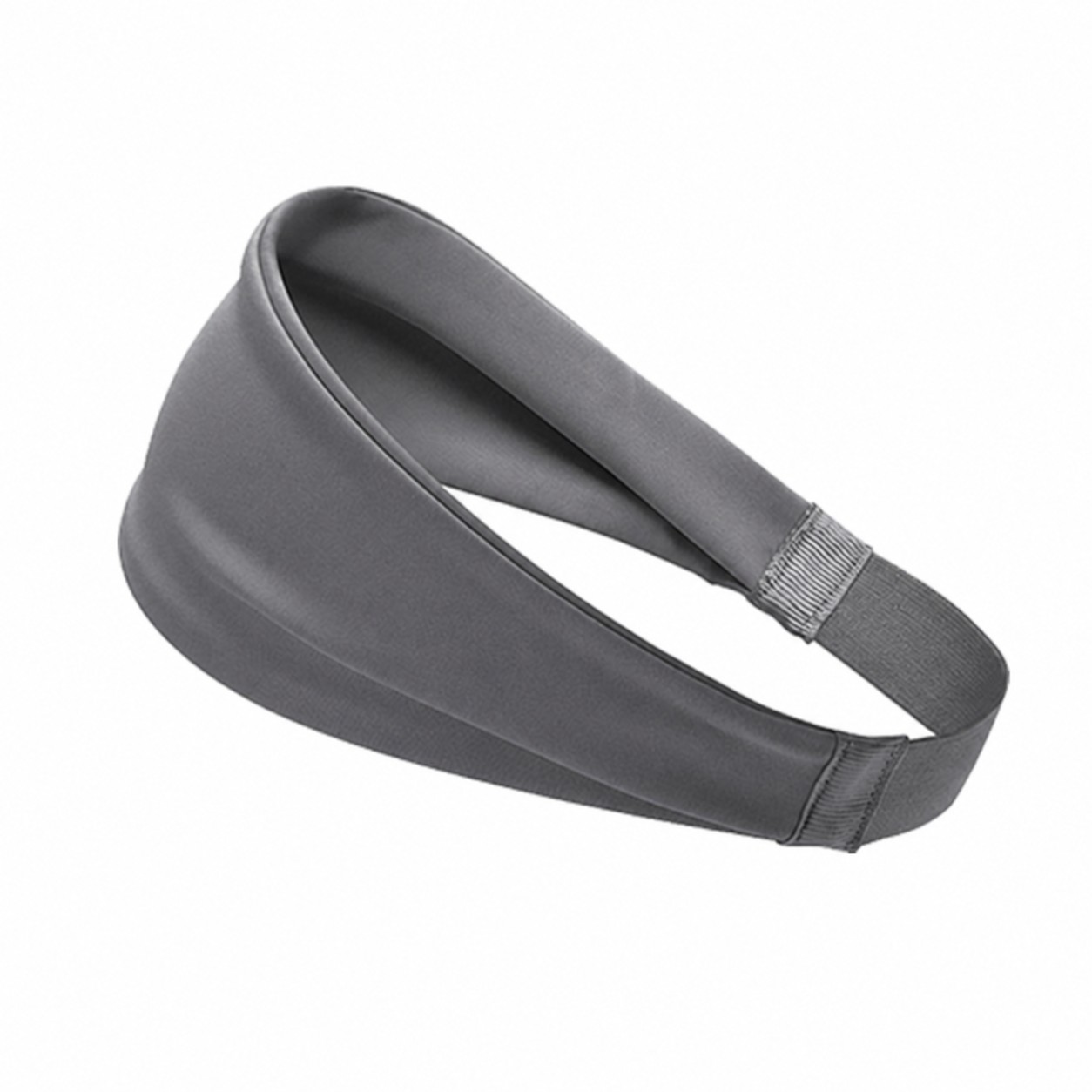Polyester Cooling Athletic Headband — Gray