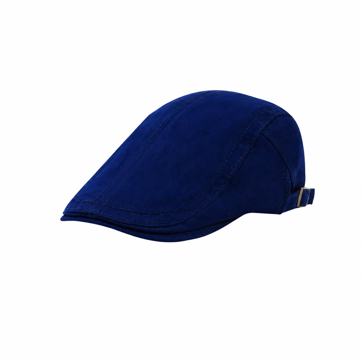 Cotton Ivy Flat Cap — Navy Blue