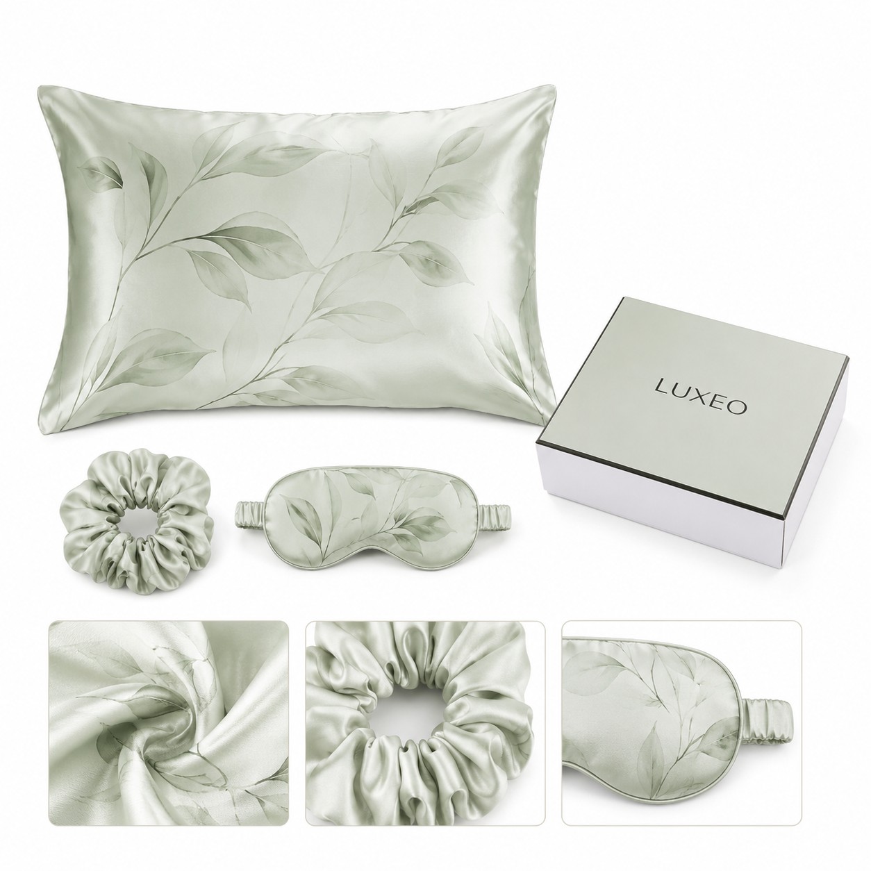 Satin Sleep Set With Pillowcase
