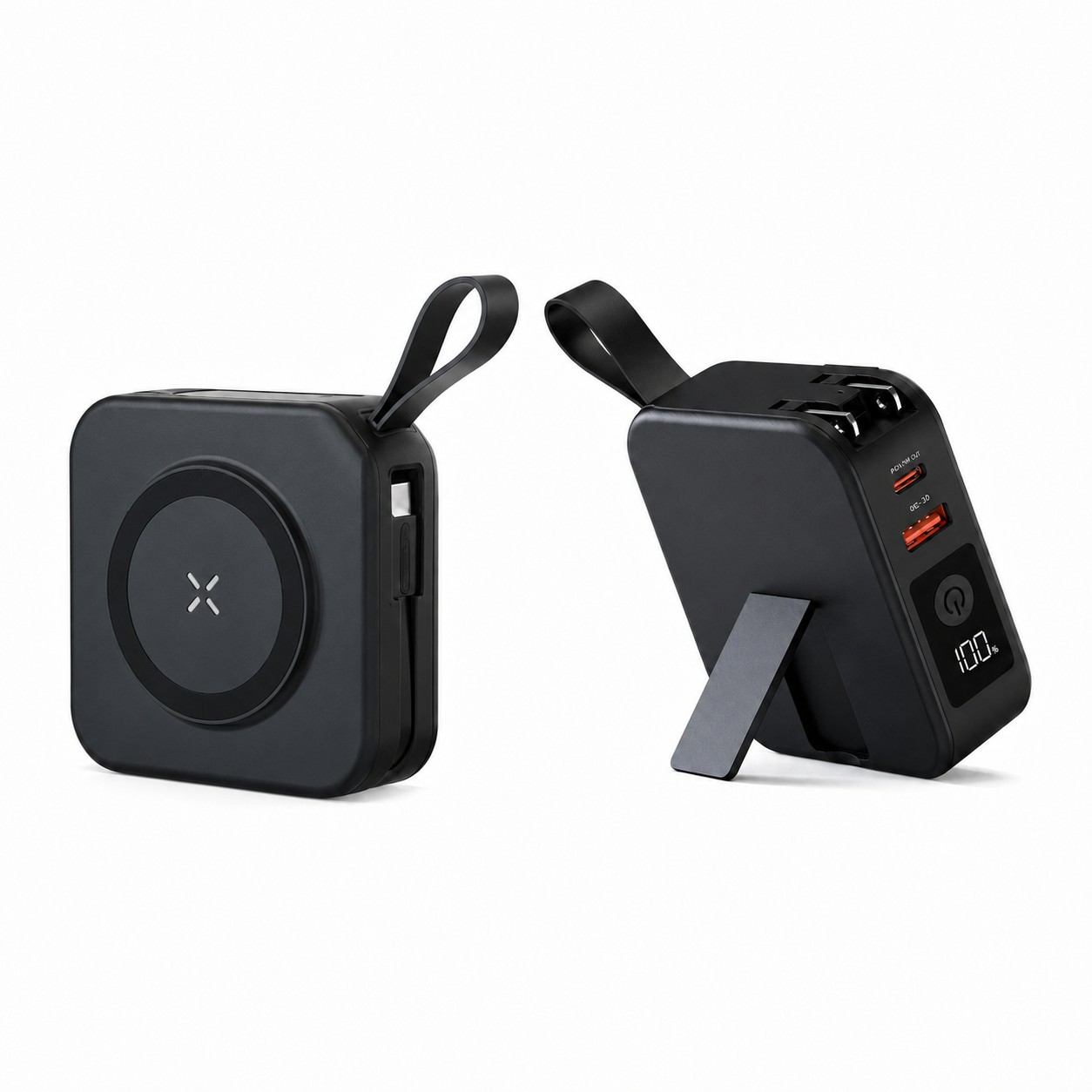 Magnetic Wireless Power Bank With Wall Plug