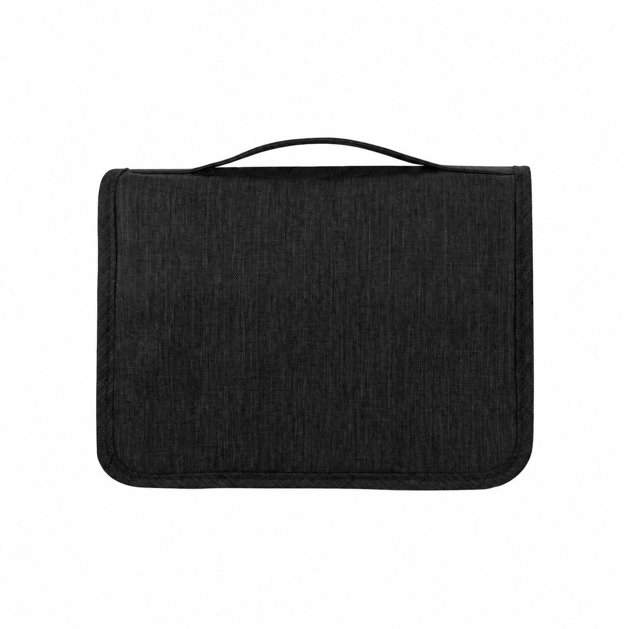 300D Polyester Carry Handles Toiletry Bag — Black